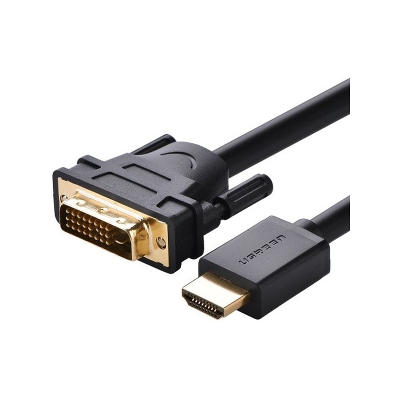 Кабель Ugreen 5m HDMI-DVI 19M/25M double link, 28 AWG (UG-10137)