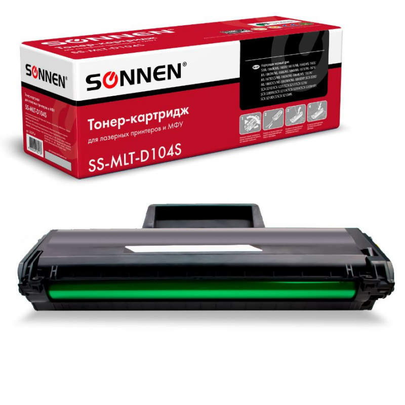 Картридж лазерный SONNEN SS-MLT-D104S, совместимый