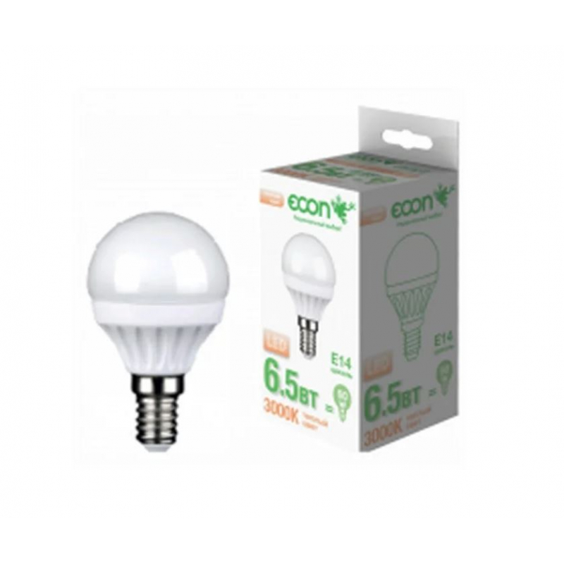 Лампа  Econ  LED CN 6,5 Вт E27 4200K B35 ES (7265020)