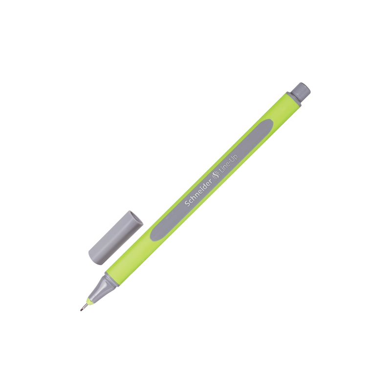 Ручка капиллярная SCHNEIDER "Line-Up", трехгранная, линия 0,4 мм, серебристо-серая, 191012