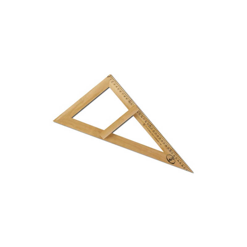 Треугольник для классной доски NO NAME (треугольник классный), деревянный, 60х30х40 см, прямоугольный, С364