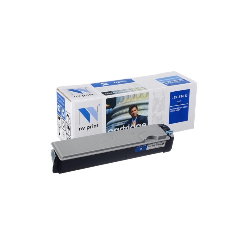 Картридж тонерный NV Print для  Kyocera TK-510 Bk, совместимый