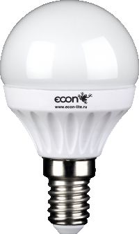 Econ Лампа LED P 7Вт E14 3000K P45 (37011)