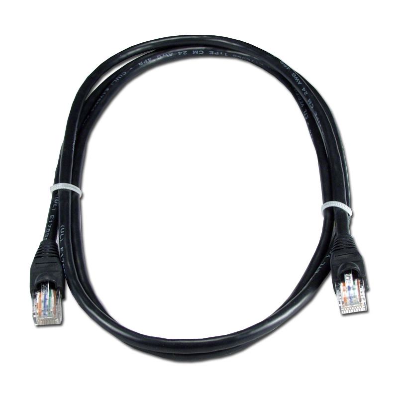 Патч-корд прямой Greenconnect ethernet 3.0m UTP кат.5е, RJ45, литой (Черный) (GCR-LNC06-3.0m)