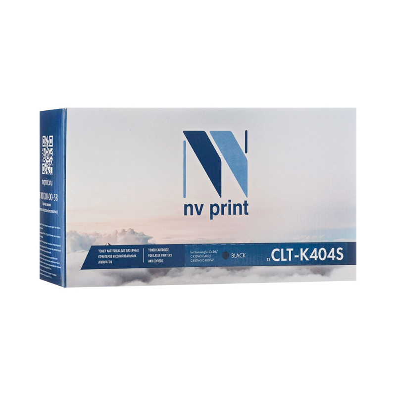 Картридж  NV Print для Samsung CLT-K404S Black для SL-C430/C430W/C480/C480W/C480FW (1500k) (NV-CLT-K404SBk), совместимый