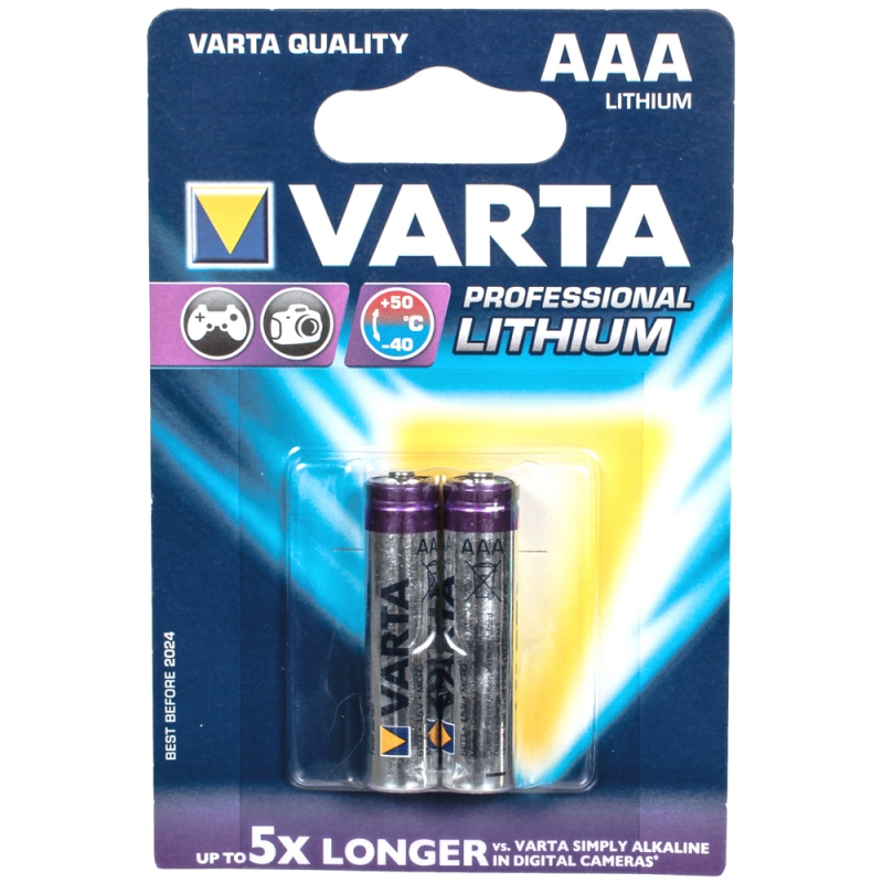Батарейка  Varta  LR03 (AAA) Professional Lithium 1шт