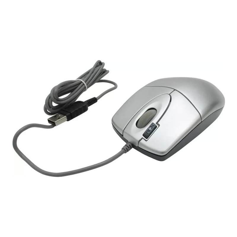 Мышь A4Tech OP-620D Optical (USB) серебристая