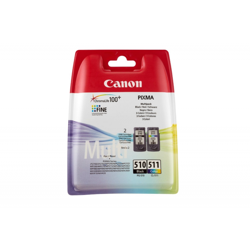 Картридж струйный Canon PG-510/CL-511 черный/цветной (2970B010)