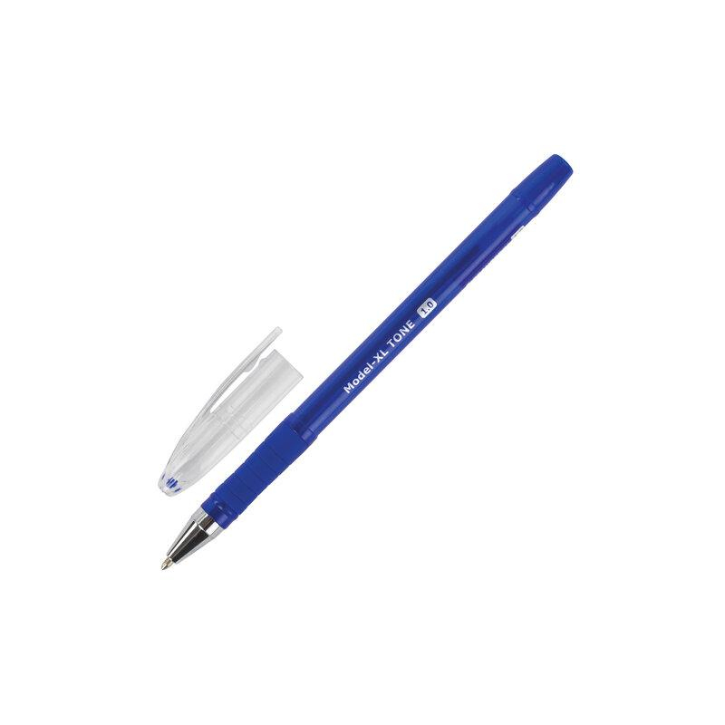 Ручка шариковая масляная с грипом BRAUBERG Model-XL TONE, СИНЯЯ, узел 1,0 мм, линия письма 0,5 мм, 143248