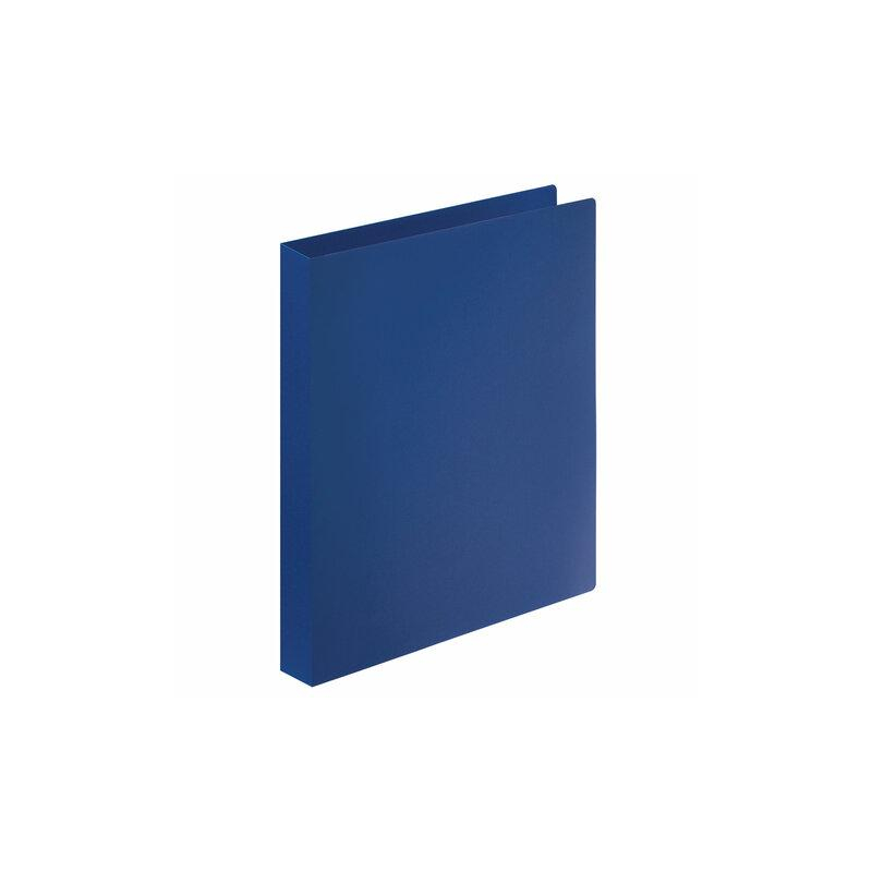 Папка на 4 кольцах STAFF 30 мм, синяя, до 250 листов, 0,5 мм, 229218