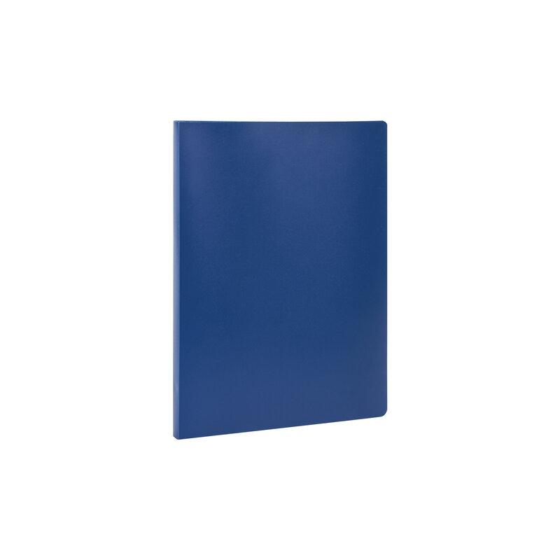 Папка с металлическим скоросшивателем STAFF синяя, до 100 листов, 0,5 мм, 229224