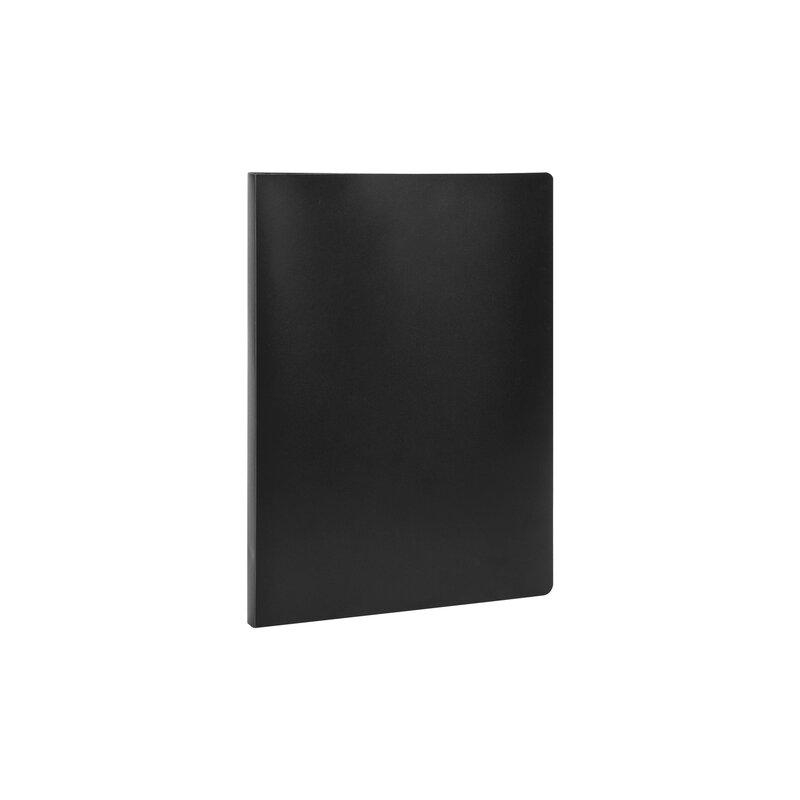 Папка с металлическим скоросшивателем STAFF черная, до 100 листов, 0,5 мм, 229225