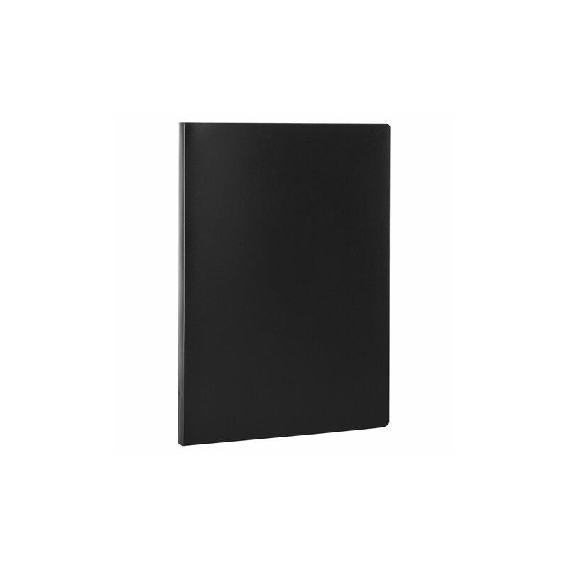Папка с пластиковым скоросшивателем STAFF черная, до 100 листов, 0,5 мм, 229231