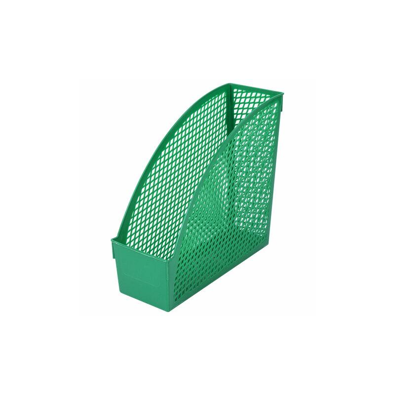 Лоток вертикальный для бумаг STAFF Profit, 270х100х250 мм, сетчатый, полипропилен, зеленый, 237254