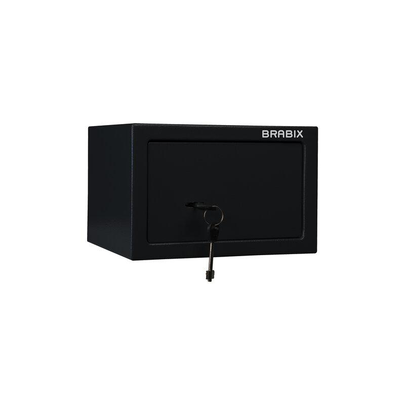 Сейф мебельный BRABIX SF-170KL, 170х260х230 мм, ключевой замок, черный, 291142, S103BR210514