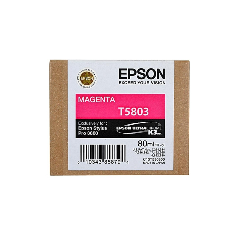 Картридж струйный Epson T5803 пурпурный (C13T580300)