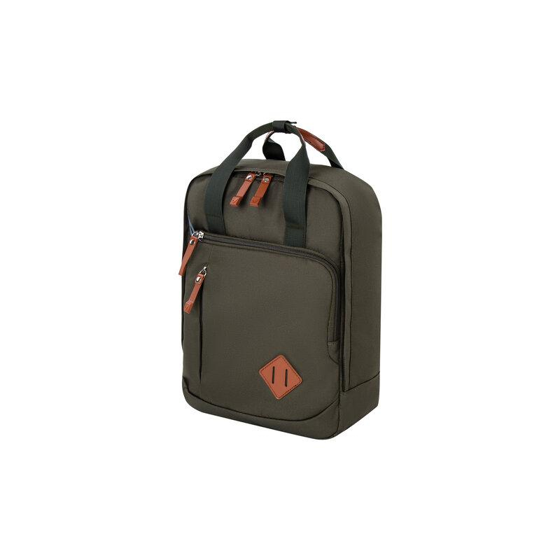 Рюкзак BRAUBERG FRIENDLY молодежный, хаки, 37х26х13 см, 270091