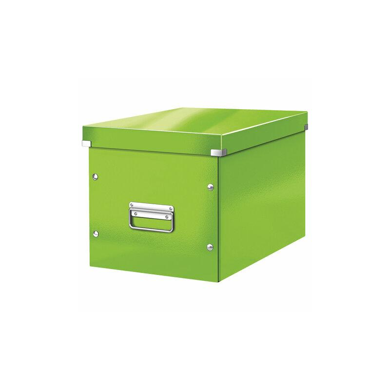 Короб архивный LEITZ Click & Store L, 310х320х360 мм, ламинированный картон, разборный, зеленый, 61080054