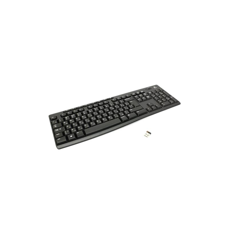 Клавиатура беспроводная Logitech K270, 104 клавиши  8 дополнительных клавиш, мультимедийная, черная, 920-003757