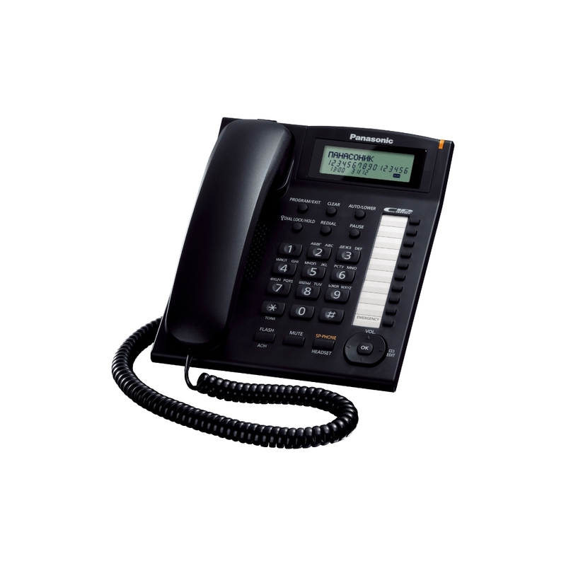 Телефон Panasonic KX-TS2388RUB (черный)