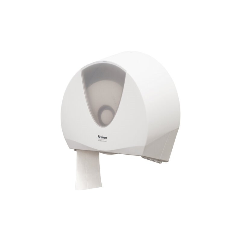 Диспенсер для туалетной бумаги VEIRO  в рулонах  Prof (T1/T2) "Jumbo",белый, 606356