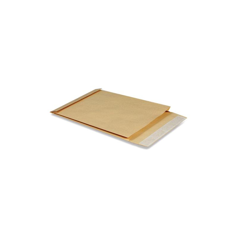 КУРТ Конверт-пакет В4 объемный (250х353х40 мм), до 300 листов, крафт-бумага, отрывная полоса, 391157