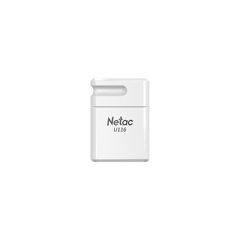 Флеш-диск 64 GB NETAC U116, USB 2.0, белый, NT03U116N-064G-20WH
