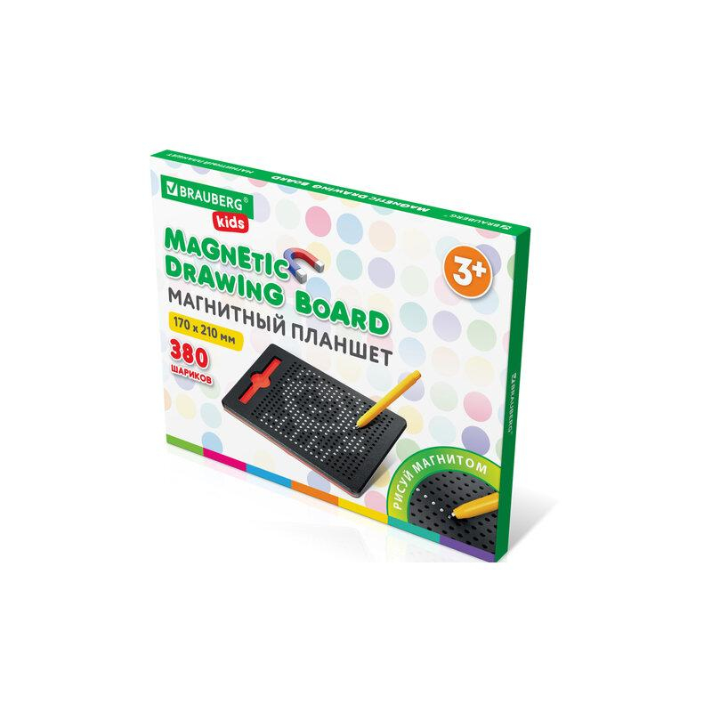 Магнитный планшет доска MAGPAD MEDIUM для рисования 17х21см, 380 шариков, BRAUBERG KI, 664921