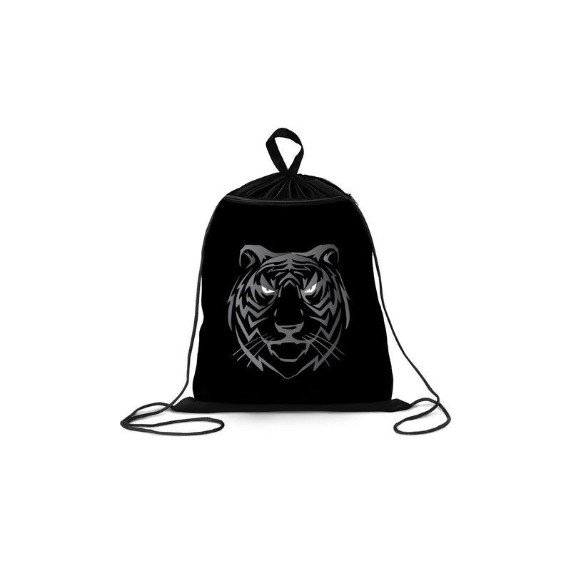 РЕЗЕРВ Мешок для обуви BRAUBERG с петлёй, карман на молнии, 47х37 см, Tiger Boy, Код, 271610