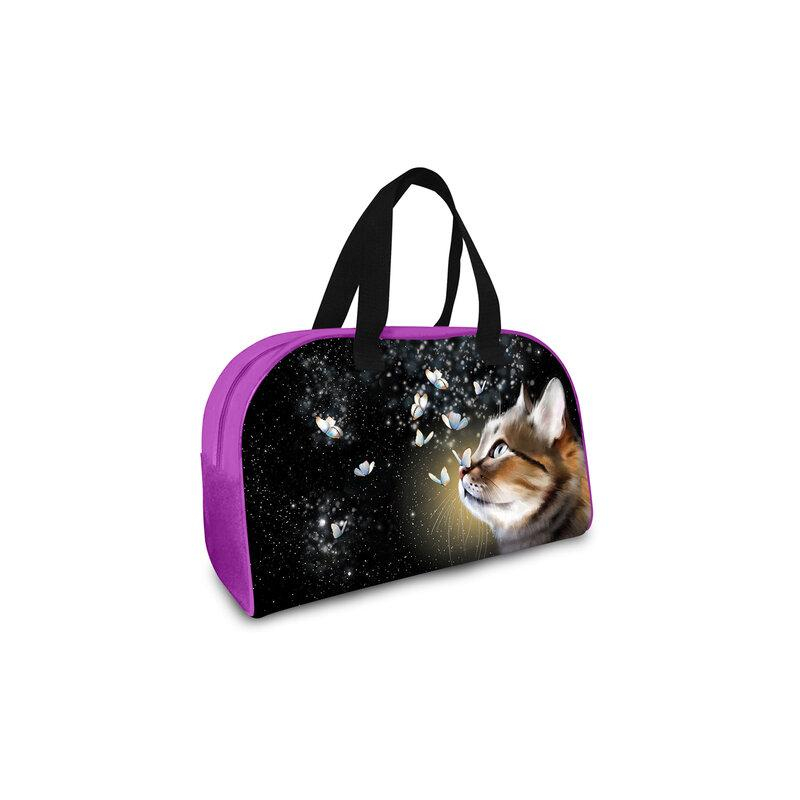 Сумка для внешкольных занятий BRAUBERG с ручками, 35x25x15 см, Dream cat, 271592