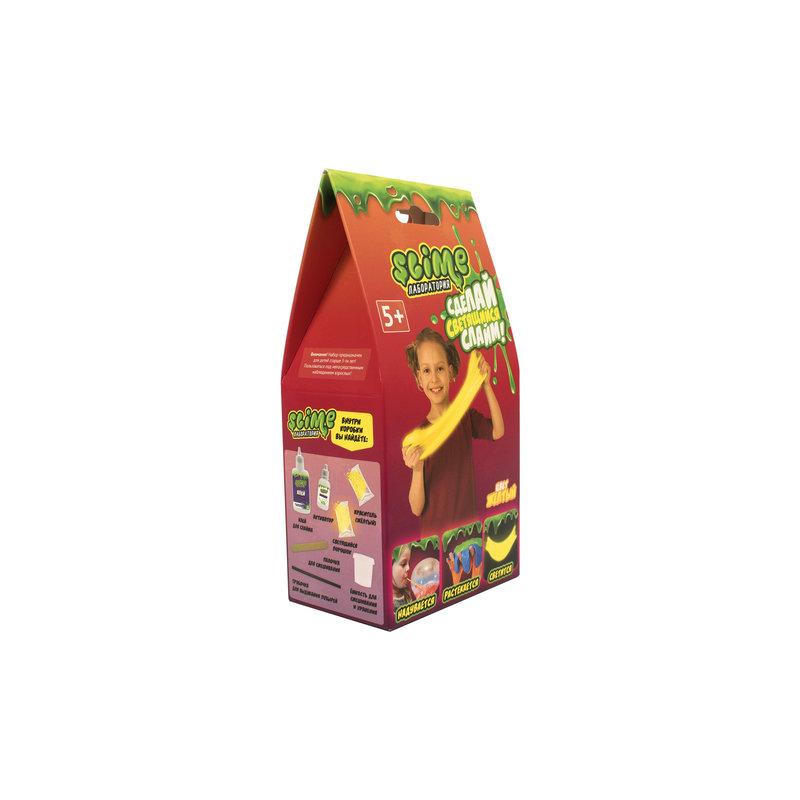 Набор Сделай слайм (лизун) Slime Лаборатория, желтый, 100 г, ВОЛШЕБНЫЙ МИР SS100-1