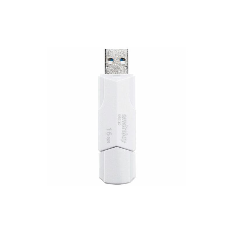 Флеш-диск 16GB SMARTBUY Clue USB 2.0, белый, SB16GBCLU-W