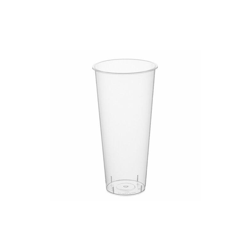 Стакан одноразовый 650мл пластиковый прозрачный Bubble Cup, СВЕРХПЛОТНЫЙ, ВЗЛП ШК623, 1022ГП