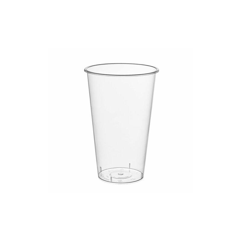 Стакан одноразовый 500мл пластиковый прозрачный Bubble Cup, СВЕРХПЛОТНЫЙ, ВЗЛП ШК622, 1021ГП