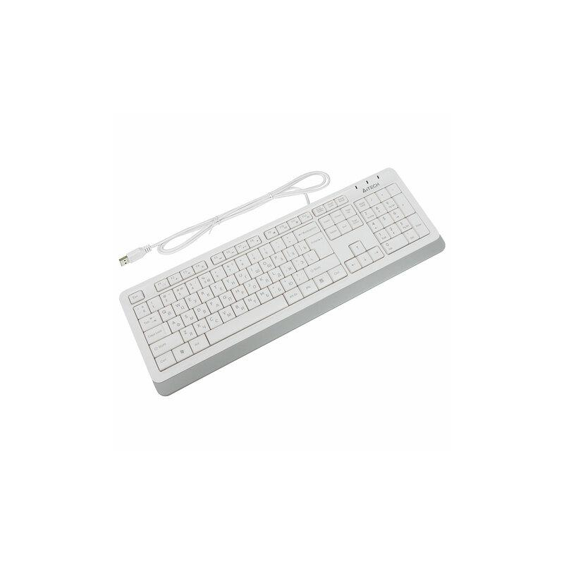 Клавиатура проводная A4Tech Fstyler FK10, USB, 104 кнопки, белая, 1147536