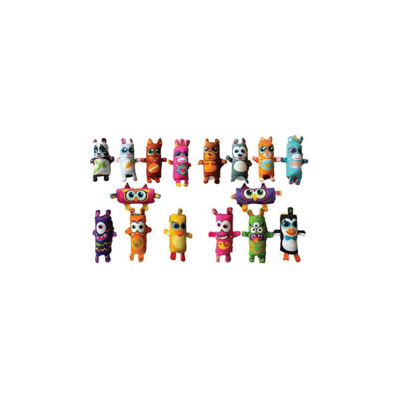 Игрушка плюшевая Скользун Вывернушка, 14х9,5 см, ассорти, дисплей, 1TOY 25726, Т25726