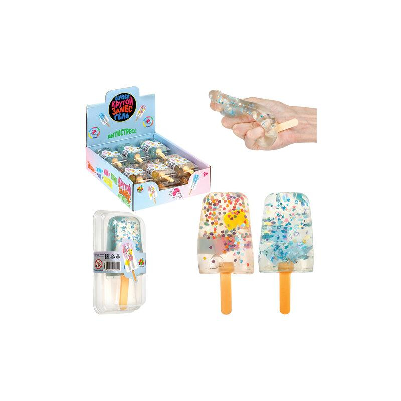 Игрушка-антистресс Крутой замес СУПЕРГЕЛЬ МОРОЖЕНОЕ, 13х9,5 см, ассорти, 1TOY 2537, Т25377