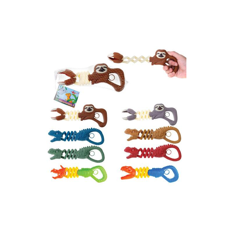 Игрушка-Хваталка Животные и Динозавры, 24 см, АССОРТИ, 8 видов, 1TOY Т23465