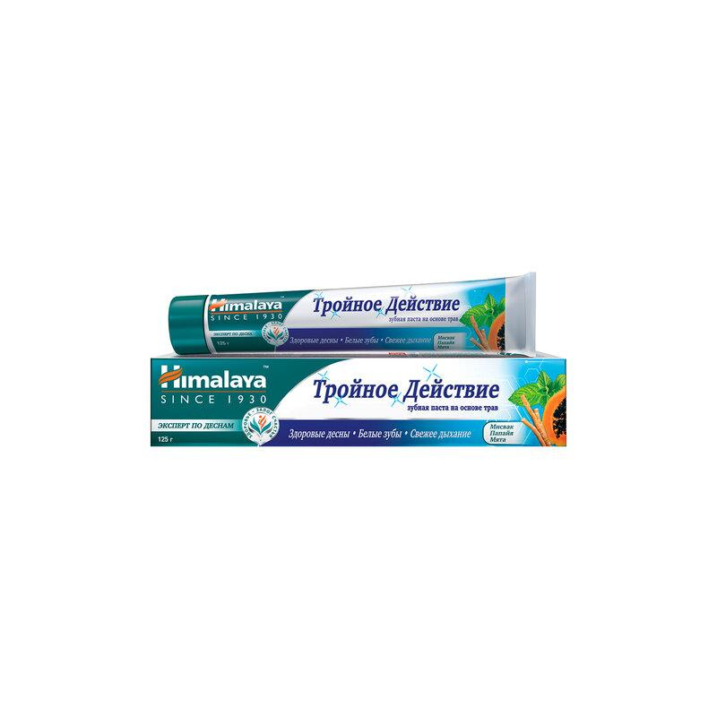 Зубная паста 125гр HIMALAYA Тройное действие, на основе трав, ш/к 25630, 22563