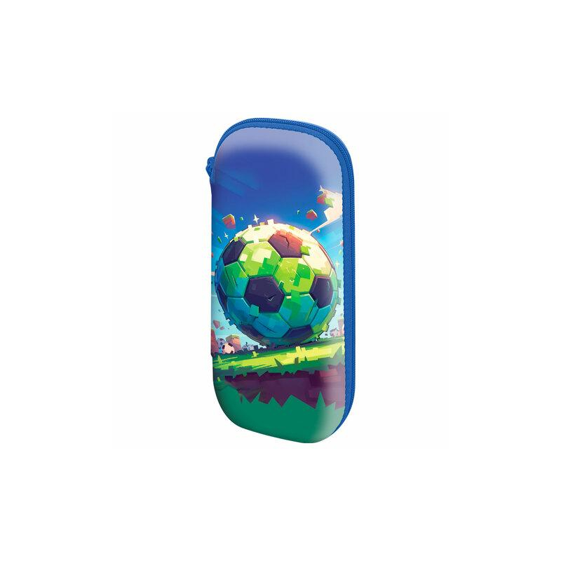 Пенал ЮНЛАНДИЯ 1 отделение, карман, полиэстер/EVA, 22х10х5 см, Football match, 273191