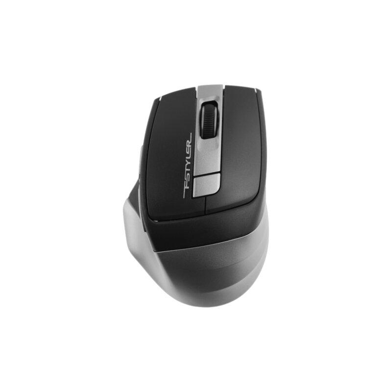 Мышь беспроводная с бесшумным кликом A4Tech Fstyler FG35, USB, 5 кнопок, оптическая, черная, 1192130