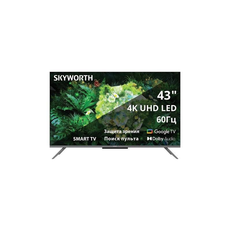 Телевизор SKYWORTH 43G66G, 43 (108 см), 3840x2160, 4K, 169, Google TV, Wi-Fi, черны