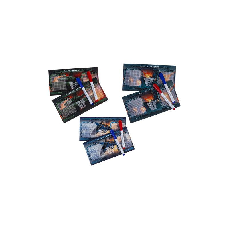 Hatber Игра настольная Пиши-Стирай МОРСКОЙ/ТАНКОВЫЙ/ВОЗДУШНЫЙ БОЙ, 2 стираемых маркера, ассорти, Ин