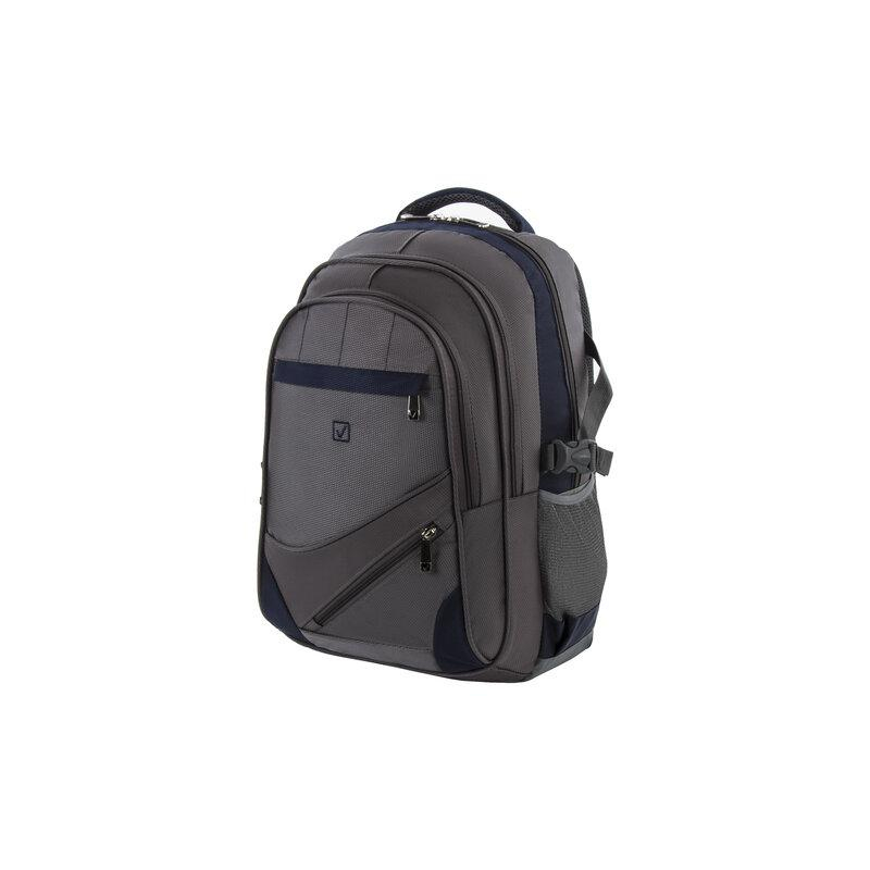 Рюкзак BRAUBERG URBAN универсальный, 2 отделения, MainStream 1, серо-синий, 45х32х19 см, 224445