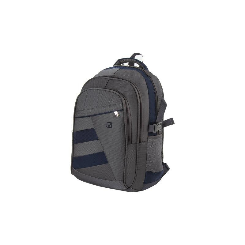 Рюкзак BRAUBERG URBAN универсальный, 2 отделения, MainStream 2, серо-синий, 45х32х19 см, 224446