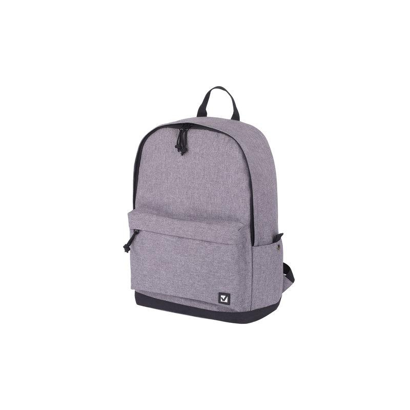 Рюкзак BRAUBERG URBAN универсальный, Grey Melange, серый, 43х30х17 см, 228842