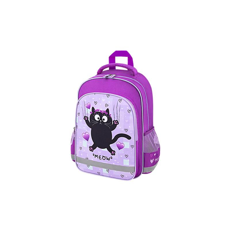Рюкзак ПИФАГОР SCHOOL, 1 отделение, 3 кармана, Falling cat, 38x28х14 см, 272082