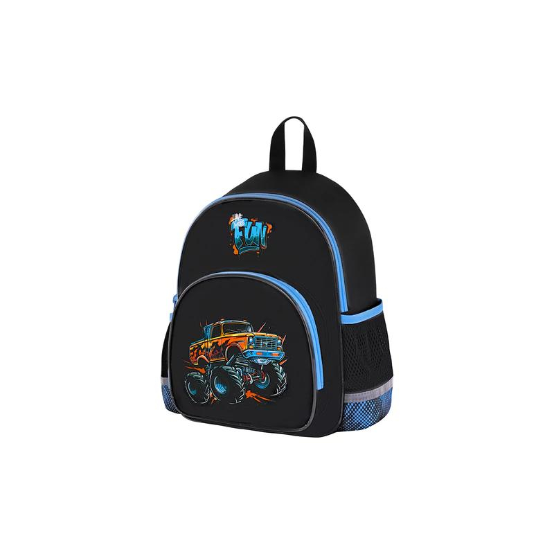 Рюкзак BRAUBERG KIDS PLAY детский, 1 отделение, 3 кармана, Funny wheels, 29х23х12 см, 273149