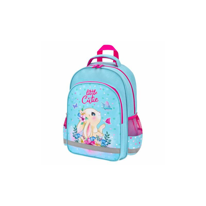 Рюкзак ПИФАГОР SCHOOL, 1 отделение, 3 кармана, Pretty bunny, 38x28х14 см, 273168