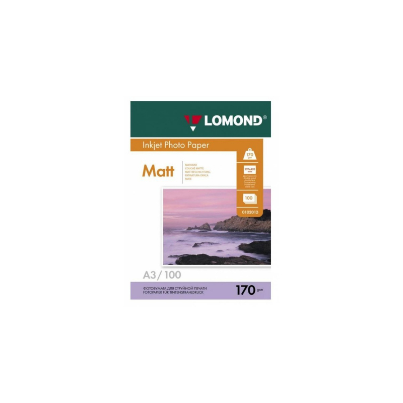 Lomond A4 170г/м2 матовая  двухсторонняя (100л) (0102006)